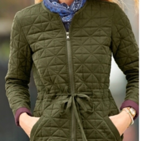 Avon Jackets \u0026 Coats | Avon Quilted Field Coat | Color: Green | Size: S | Solymarretail's Closet